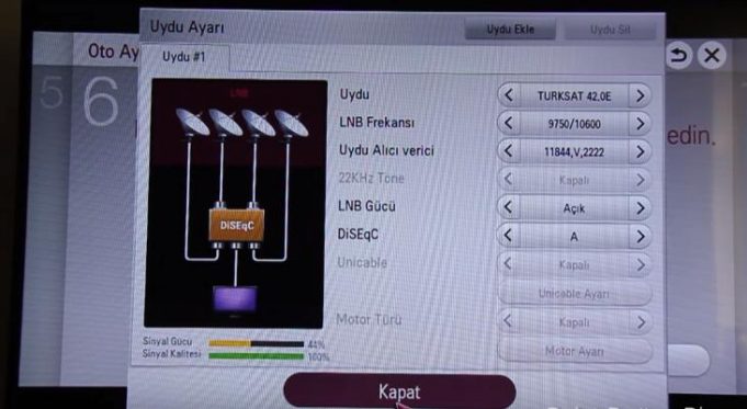 Lg Led Tv T Rksat A Uydu Ayarlar Nas L Yap L R Resimli Anlat M