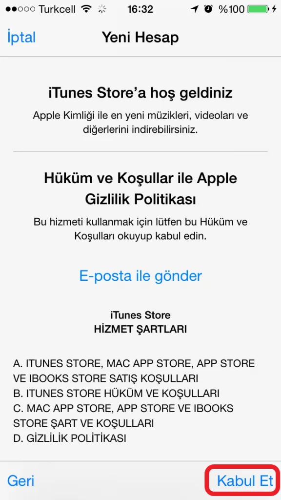 iPhone Üzerinden Apple ID Oluşturma iPhone Üzerinden kredi kartsız Apple ID Oluşturma