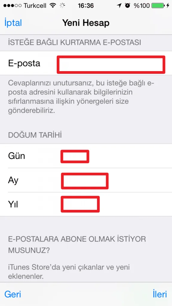 iPhone Üzerinden Apple ID Oluşturma iPhone Üzerinden Apple ID Oluşturma izlenecek yöntemler