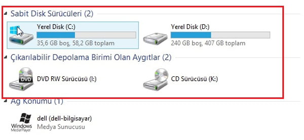 screenshot.1 - Windows'da Sürücü Harfi Değiştirme