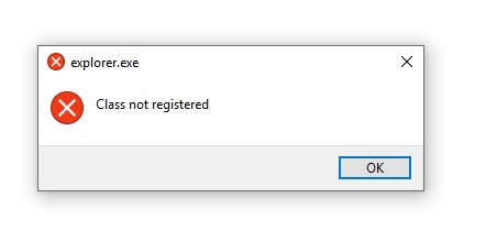 Class Not Registered Uyarısı