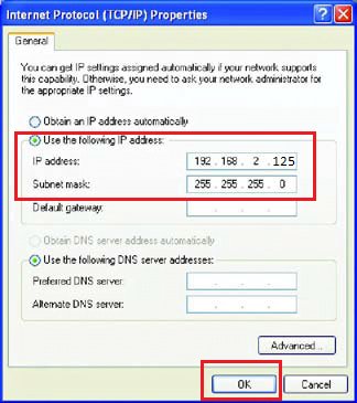 modem için ip adresi