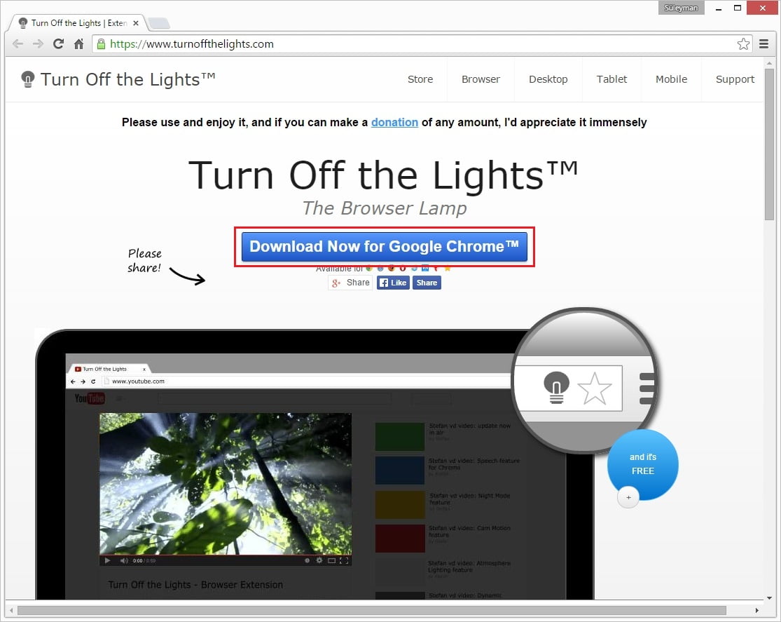 turn of the lights nasıl yüklenir