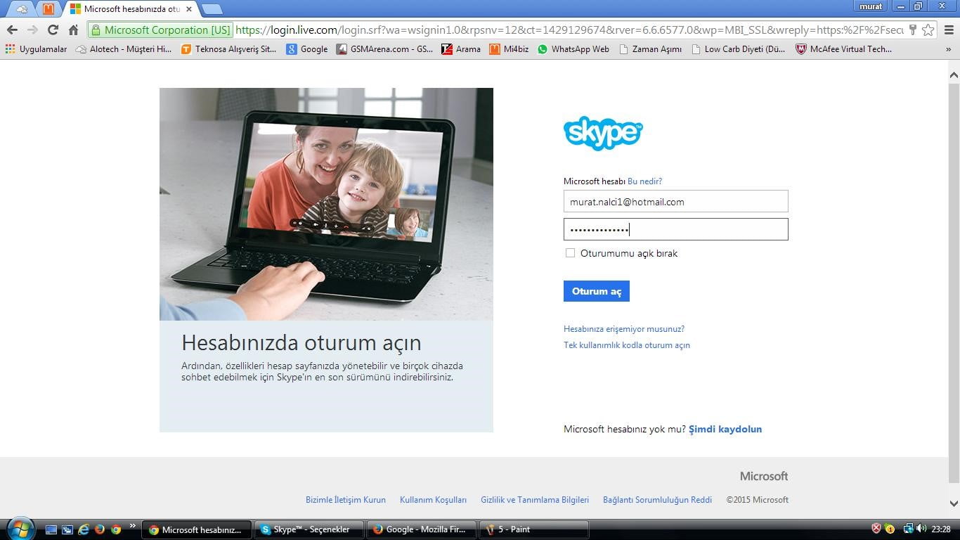 Skype Sesli Yanıt etkinleştirme