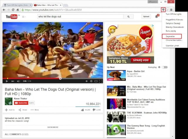 Işıkları Kapatın Eklentisi Nedir? turn of the lights