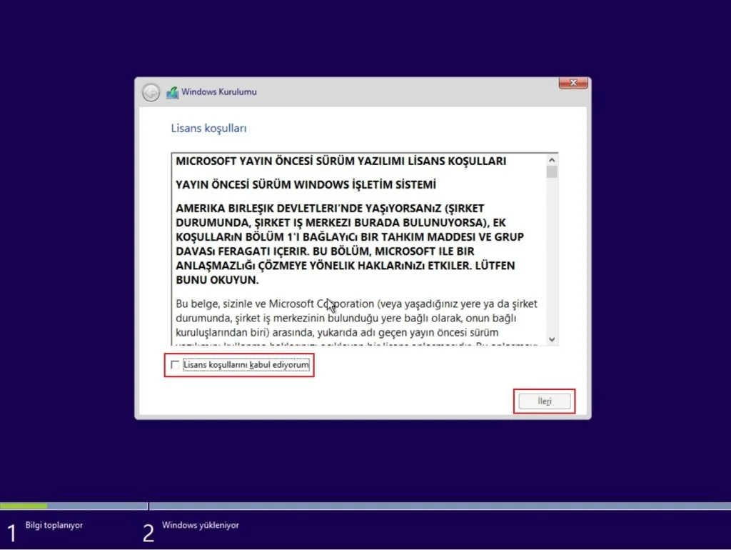 Windows 10 indirme kaç gb ve kurulum işlemleri screenshot.10