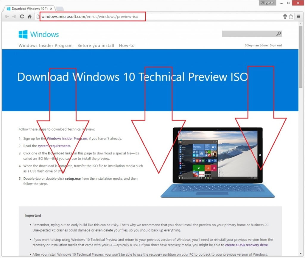 Windows 10 İndirme ve Kurulum İşlemleri (Technical Preview ...