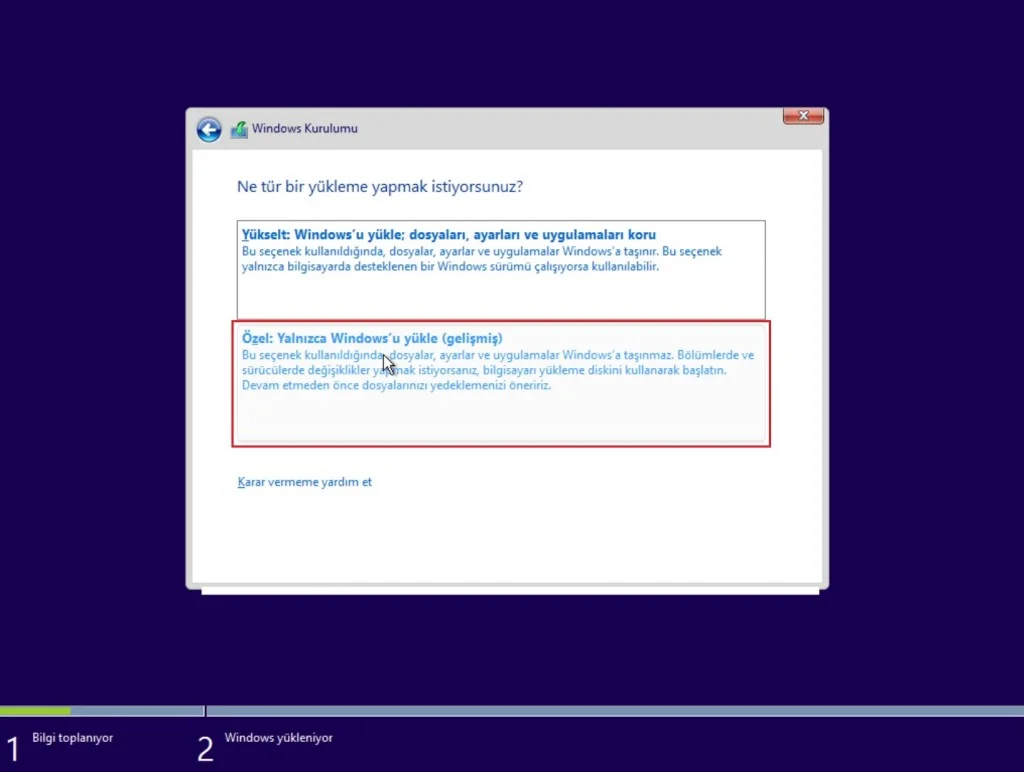 Windows 10 indirme kaç gb ve kurulum işlemleri screenshot.11
