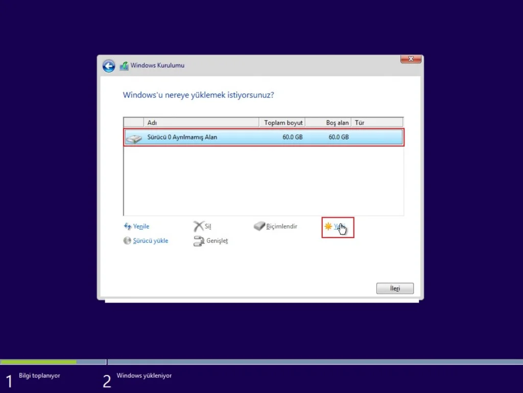Windows 10 indirme kaç gb ve kurulum işlemleri screenshot.12