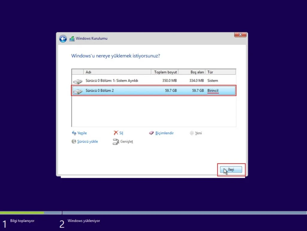 Windows 10 indirme kaç gb ve kurulum işlemleri screenshot.15