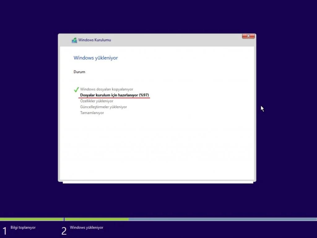 Windows 10 indirme kaç gb ve kurulum işlemleri screenshot.17