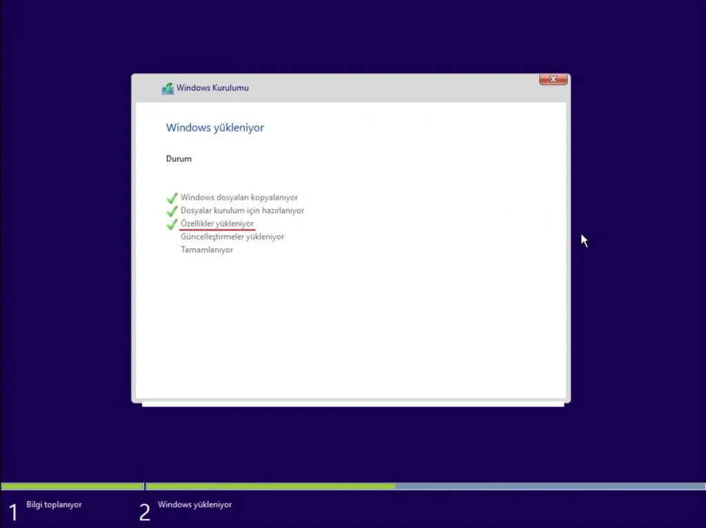 Windows 10 indirme kaç gb ve kurulum işlemleri screenshot.18