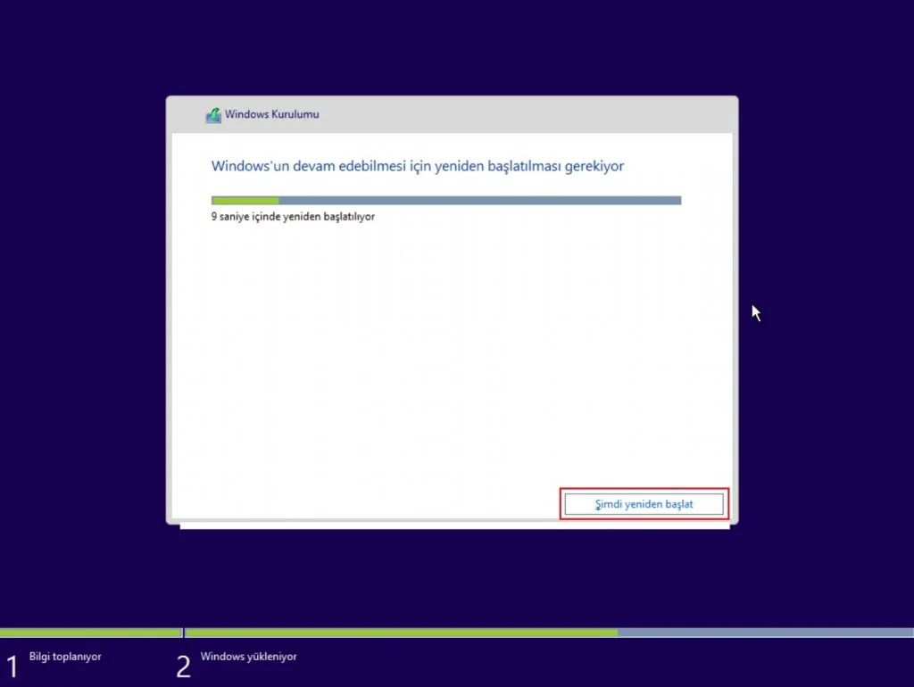 Windows 10 indirme kaç gb ve kurulum işlemleri screenshot.20