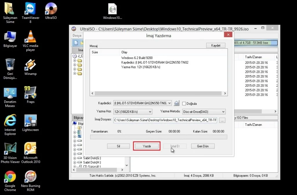 Windows 10 indirme kaç gb ve kurulum işlemleri screenshot.6