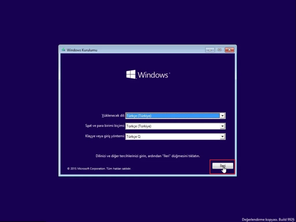 Windows 10 indirme kaç gb ve kurulum işlemleri screenshot.8