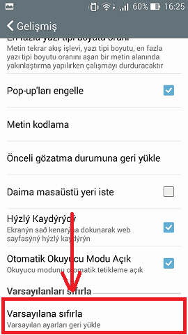 tarayicisifirlama3 - Asus Zenfone Serisi Tarayıcı Sorunları Giderme
