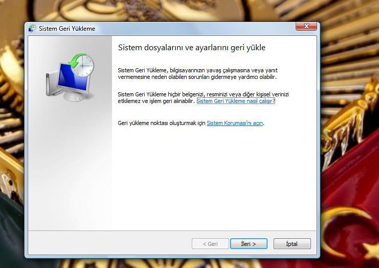 ws1 - Windows'da Sistem Geri Yükleme