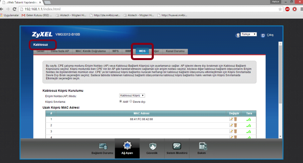 ZYXEL VMG3312-B10B - Airties 5650TT Bridge Mod zy14