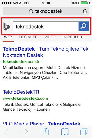 iOS tarayıcı varsayılan arama sağlayıcısı nasıl değiştirilir aramasaglayici1