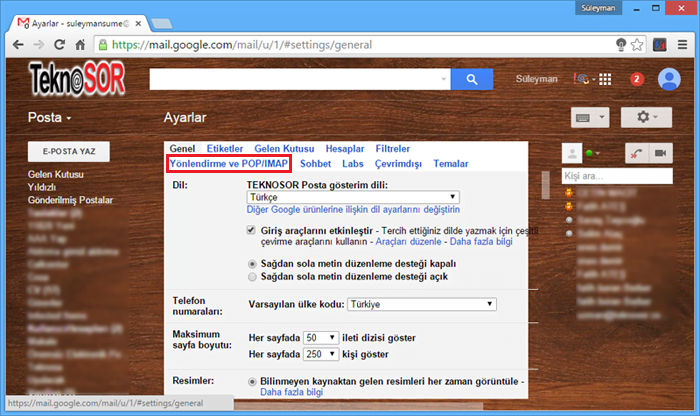 screenshot.11 - Outlook Gmail alt yapısındaki firma mailleri nasıl kurulur ?