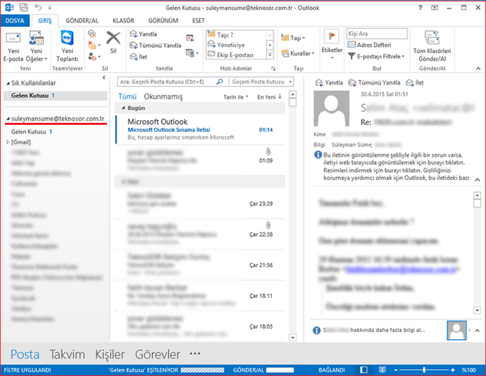 Outlook Gmail alt yapısındaki firma mailleri nasıl kurulur ? screenshot.17