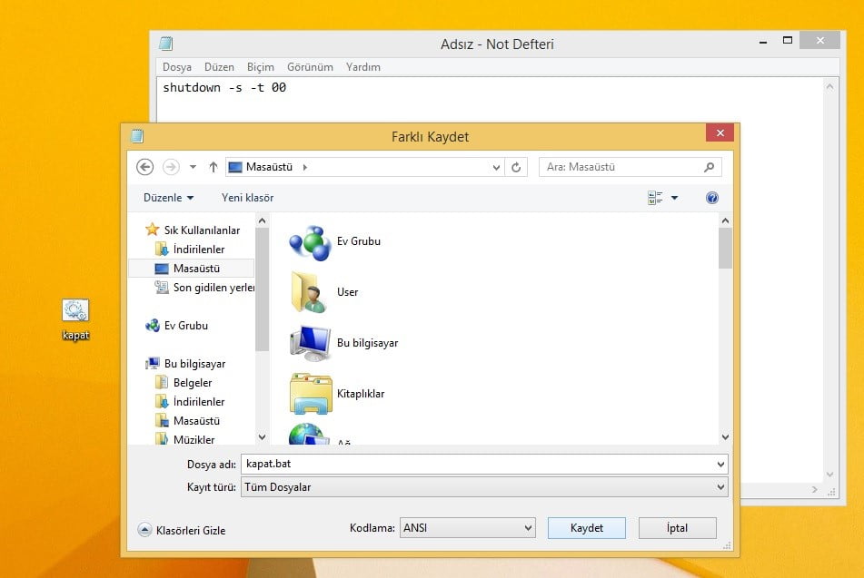 win kapatma - Bilgisayarı Zahmetsizce Kapatın