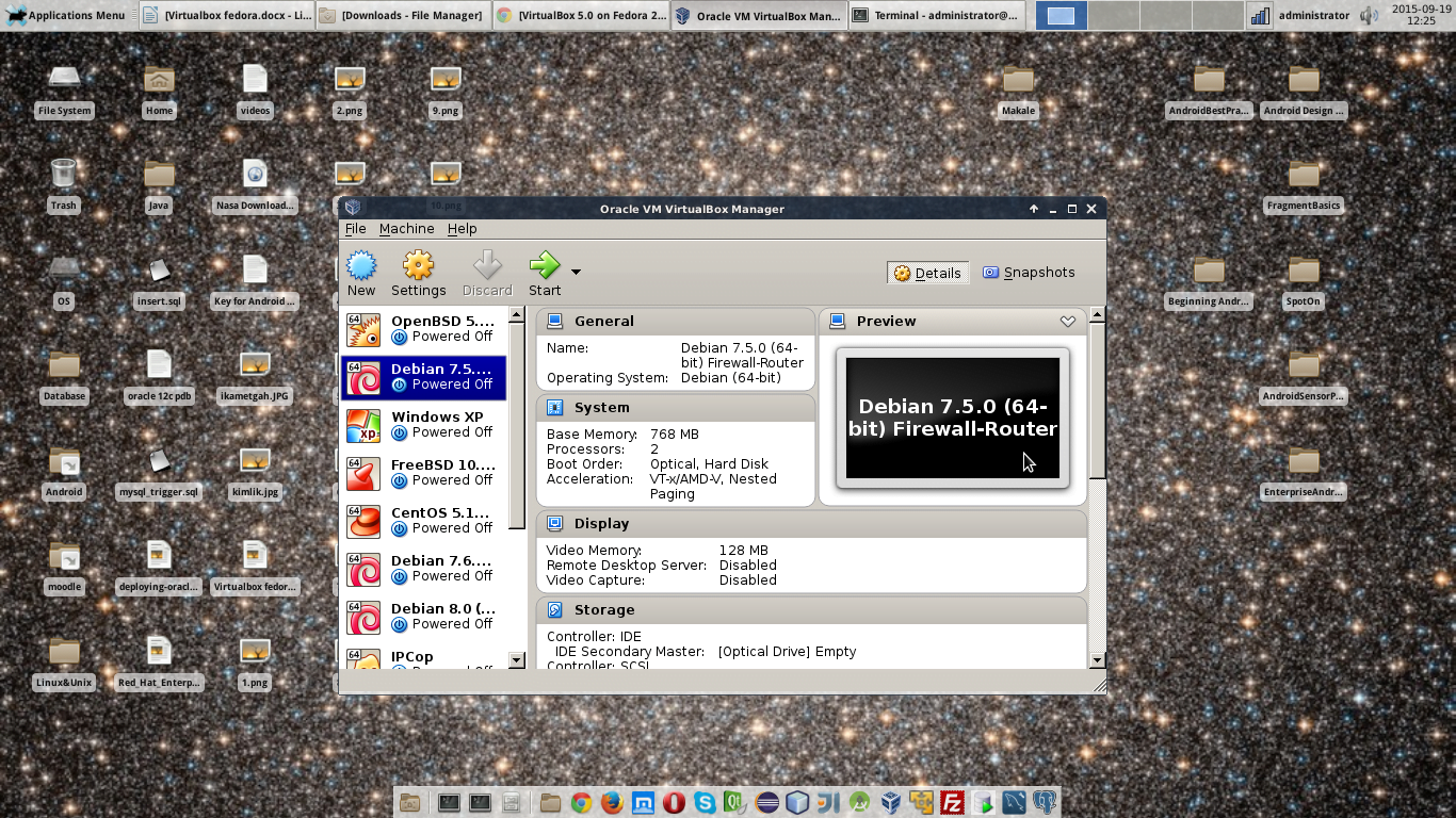 fer13 - Fedora 22/21, CentOS/RHEL 7.1/6.7/5.11 Isletim Sistemlerinde VirtualBox 5.0 Kurulumu
