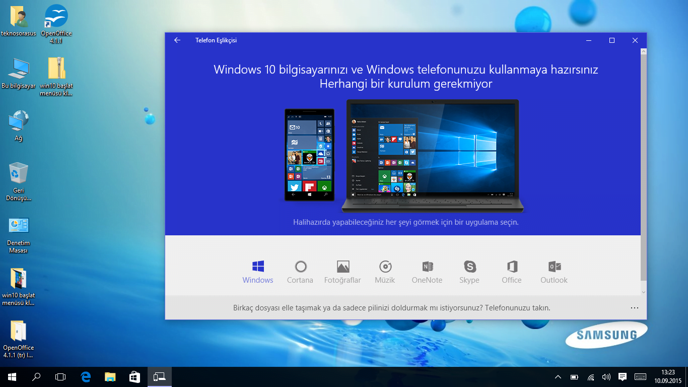 windows eslikci 2 - Windows 10 Telefon Eşlikçisi
