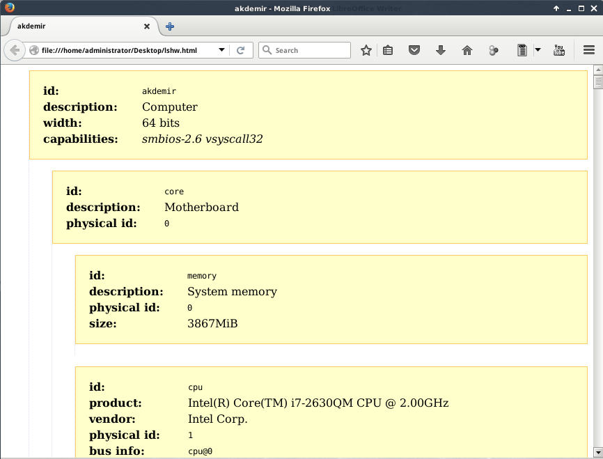 131 - Linux Sistemlerde, Sistem ve Donanim Bilgisi Goruntulemek Icin Kullanabiliceginiz 10 Komut