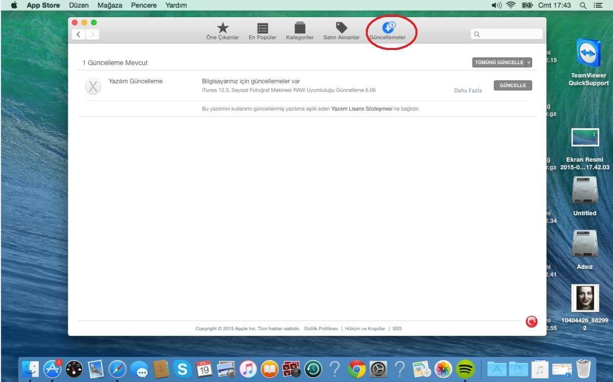 os2 - OSX İşletim Sisteminde Güncelleştirme Ayarları