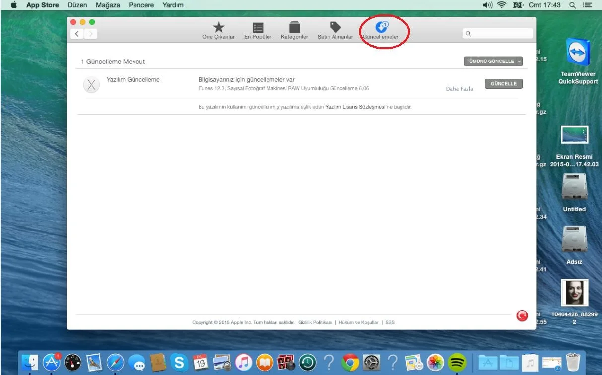 os2 - OSX İşletim Sisteminde Güncelleştirme Ayarları