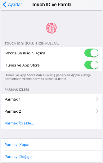t4 - iPhone 6S Touch ID Ve Parola Ayarlama