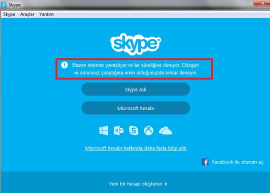 skype11 - Skype Bazen İnternet Yavaşlıyor ve Bir Süreliğine Duruyor Sorunu Çözümü