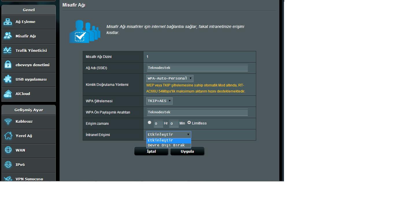 asus misafir agi2 - ASUS MODEM KABLOSUZ MİSAFİR AĞI