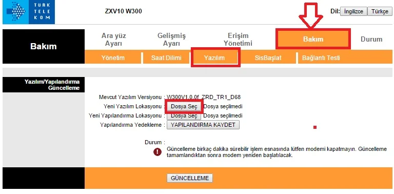 Zte ZxV10 W300 Yazılım Güncelleme Nasıl Yapılır? w3004jpg