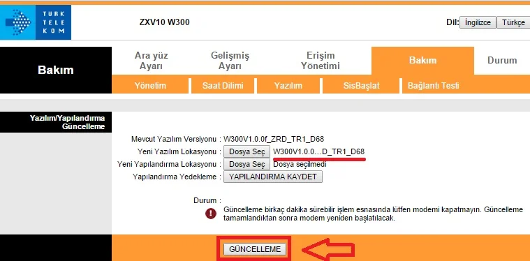 Zte ZxV10 W300 Yazılım Güncelleme Nasıl Yapılır? w3006jpg