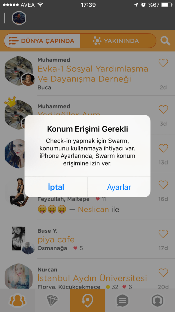 sw1 - Swarm Uygulaması Konum Onayı Nasıl Verilir?