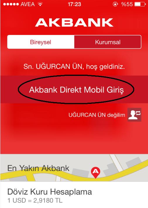 akbank1 - Akbank Mobil Uygulama İncelemesi