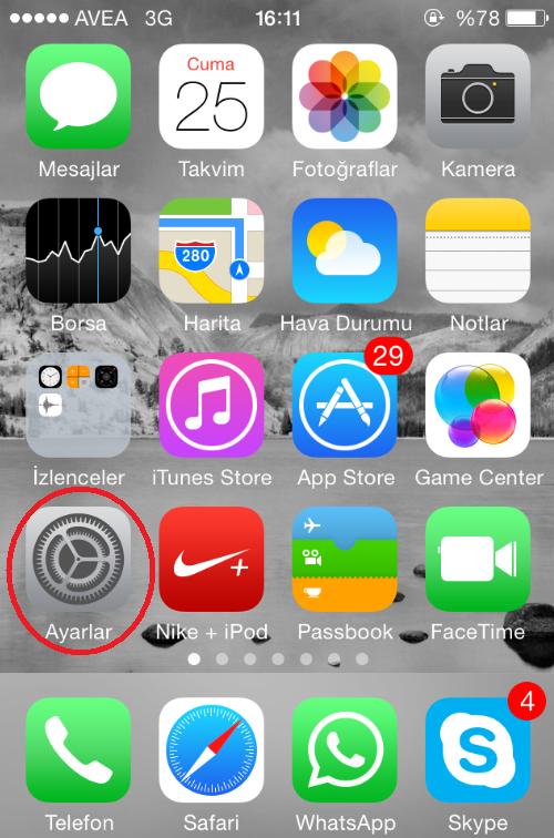 Apple iPhone ve iPad lerde Dil Ayarları iphone dil1 - Apple iPhone ve iPad lerde Dil Ayarları