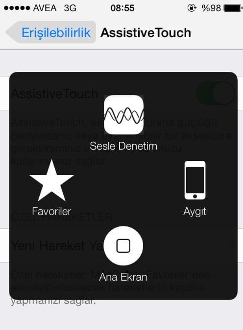 ihome6 - Home Tuşu Bozulan iPhone ve iPad lerde Sanal Home Tuşunu (Assistive Touch) Aktif Hale Getirme