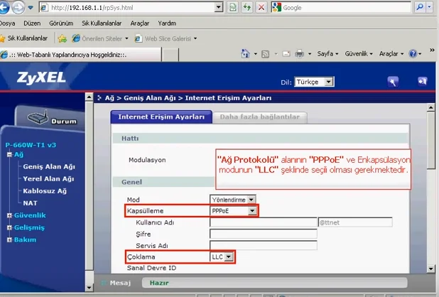 ZYXEL P660 Modem Kurulumu ve Kablosuz Ayarları Screenshot_11