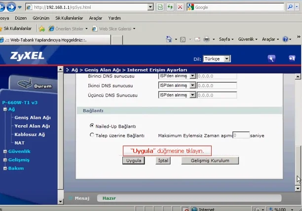 ZYXEL P660 Modem Kurulumu ve Kablosuz Ayarları Screenshot_17