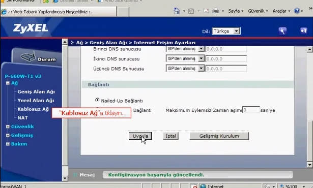 ZYXEL P660 Modem Kurulumu ve Kablosuz Ayarları Screenshot_18