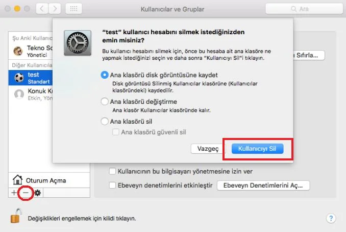mac7 - Macbookta Kullanıcı Hesabı Ekleme ve Silme