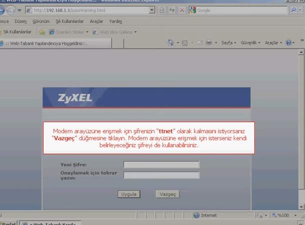 ZYXEL P660 Modem Kurulumu