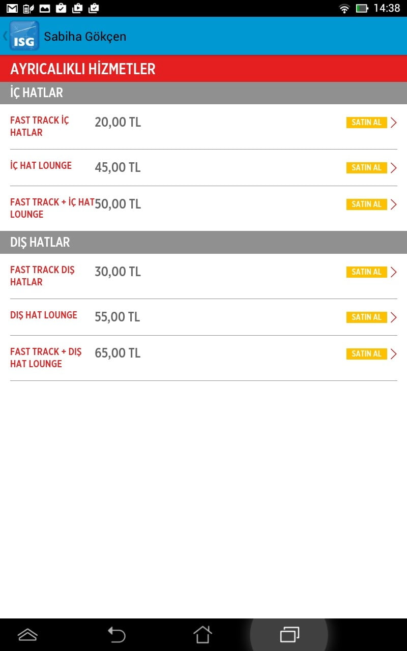 sg7 - İstanbul Sabiha Gökçen Hava Alanı Mobil Uygulama İncelemesi