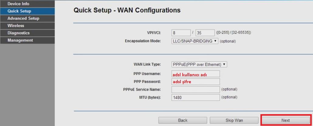 tp89603 - TP Link TD-W8960N Modem Kurulumu Nasıl Yapılır?