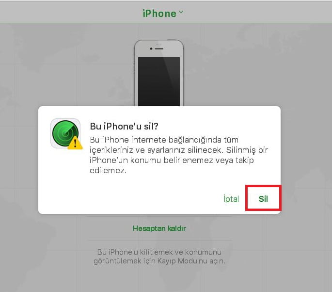 iphonebulsil3 - iPhone/iPad Uzaktan Cihaz Verilerini Silme İşlemi Nasıl Yapılır?