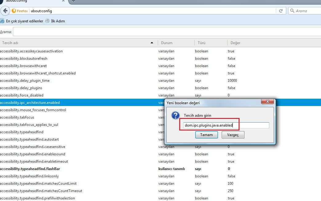 java3 - Firefox Tarayıcısında Java Eklentisini Çalışır Duruma Getirme