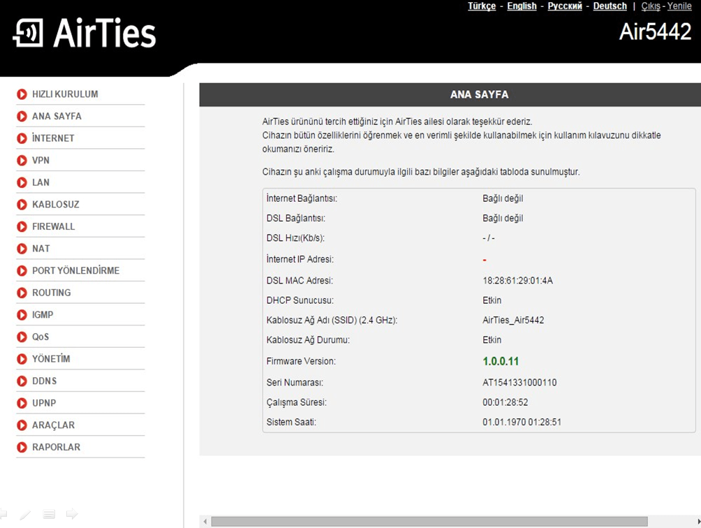 tvb1 - Airties Air 5442 Tivibu Ayarları